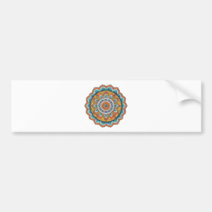 mandala i olika färger bildekal