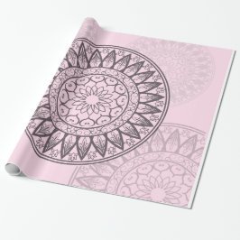 Mandala i rosor presentpapper