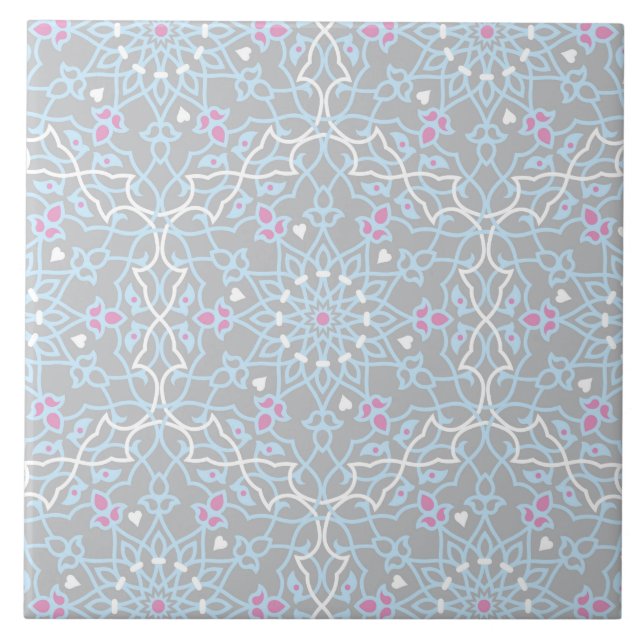 Mandala-inspiration 2 kakelplatta (Framsidan)