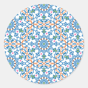 Mandala inspiration 3 runt klistermärke