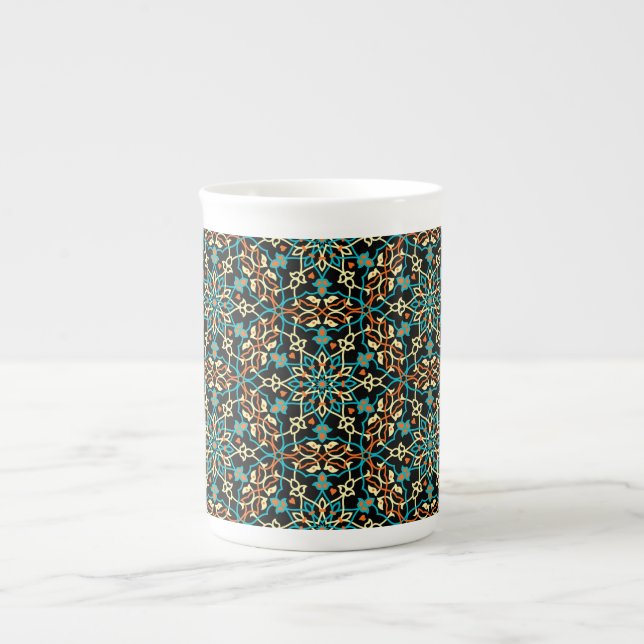 Mandala inspiration 6 benporslin mugg (Framsidan)