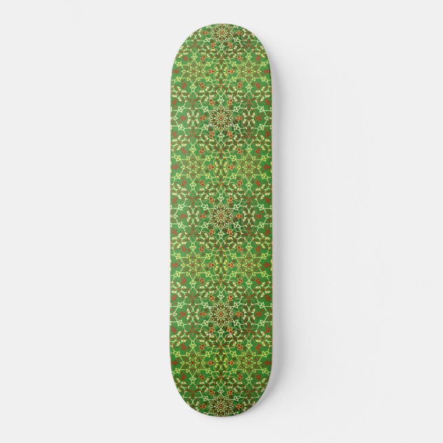 Mandala inspiration 7 mini skateboard bräda 18,5 cm (Framsida)