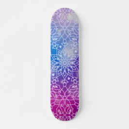 Mandala inspiration 9 mini skateboard bräda 18,5 cm
