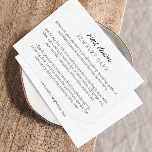 Mandala Jewelry Care Small Business Order Tilläggskort