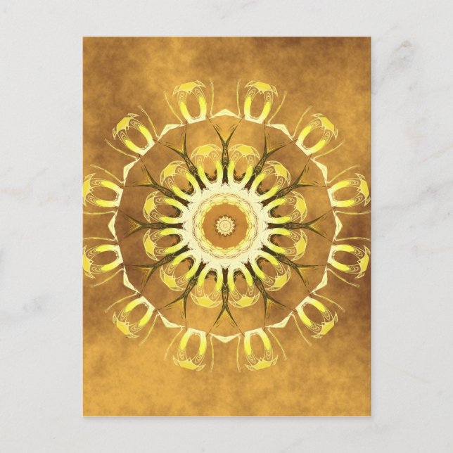 Mandala-jordnr 2 skapat av Tutti Vykort (Framsida)