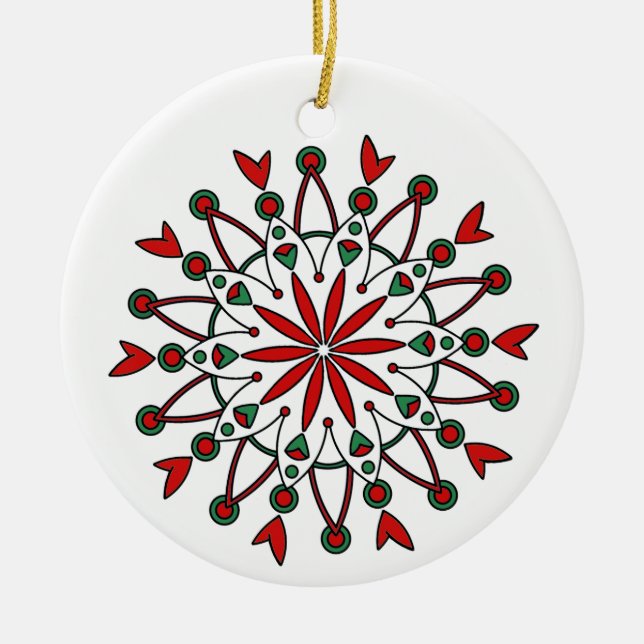 Mandala jul Ornament (Framsidan)