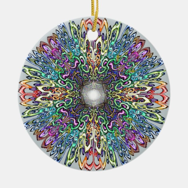 Mandala Julgransprydnad Keramik (Framsidan)