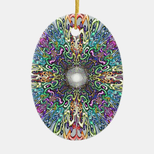 Mandala Julgransprydnad Keramik (Framsidan)