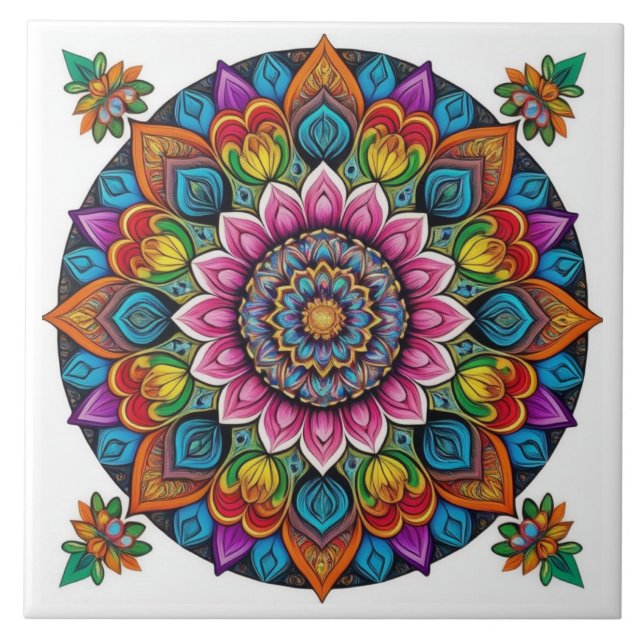Mandala Kakelplatta (Framsidan)