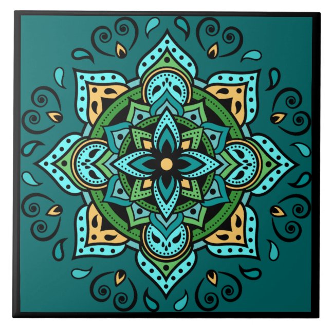 Mandala Kakelplatta (Framsidan)