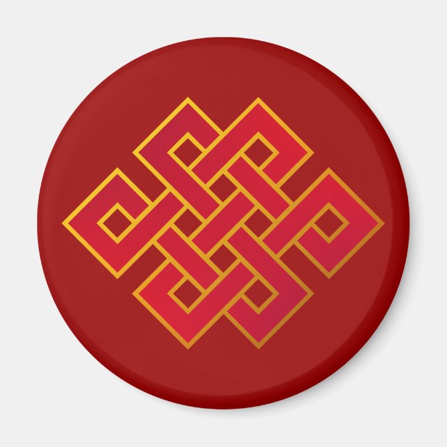 Mandala Karma Buddhism EInternal Knot Magnet (Framsidan)