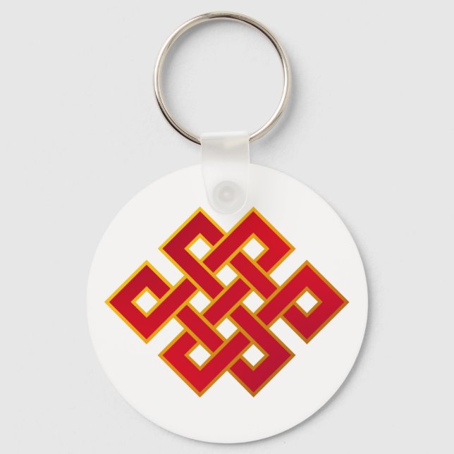 Mandala Karma Buddhism EInternal Knot Nyckelring (Framsida)