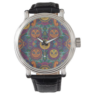 Mandala Katt Konst Ur Armbandsur
