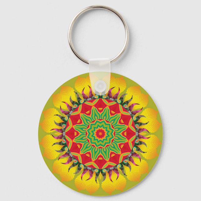 Mandala Keychain Nyckelring (Framsida)