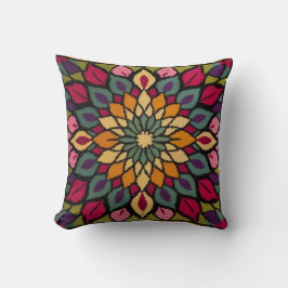 Mandala Kilim Lumbar Pillows: Artisanal Beauty Kudde