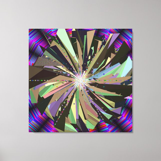 Mandala konst  canvastryck (Framsida)