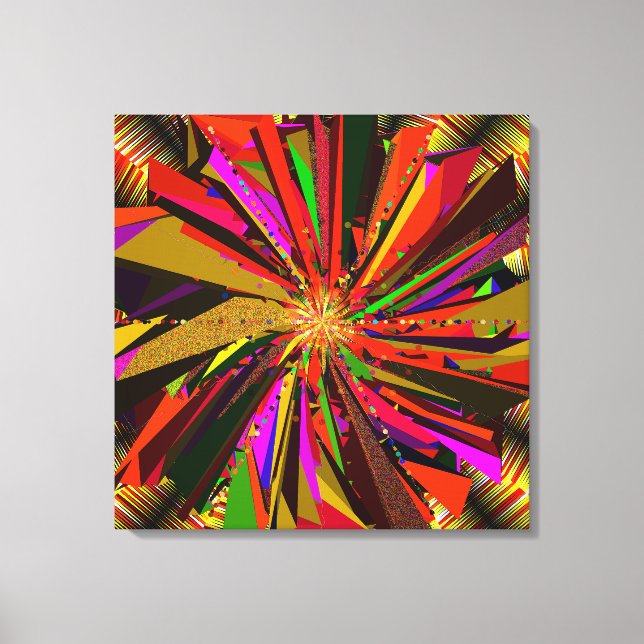 Mandala konst  canvastryck (Framsida)
