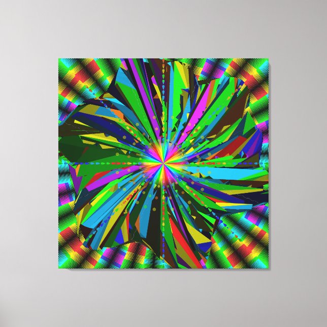 Mandala konst canvastryck (Framsida)