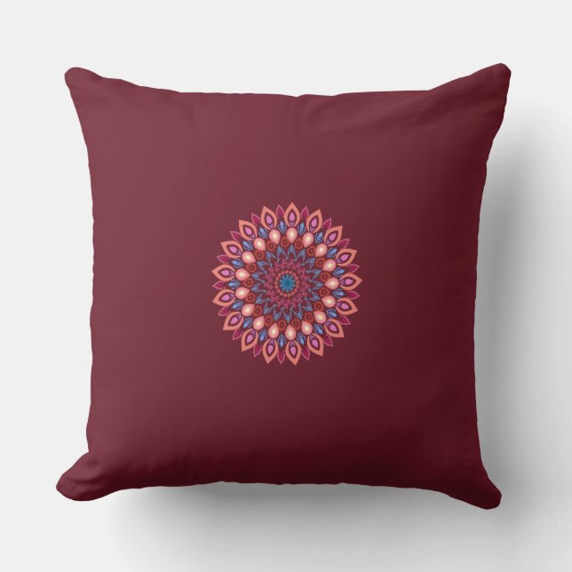 mandala-konst Kasta kudde (Framsida)