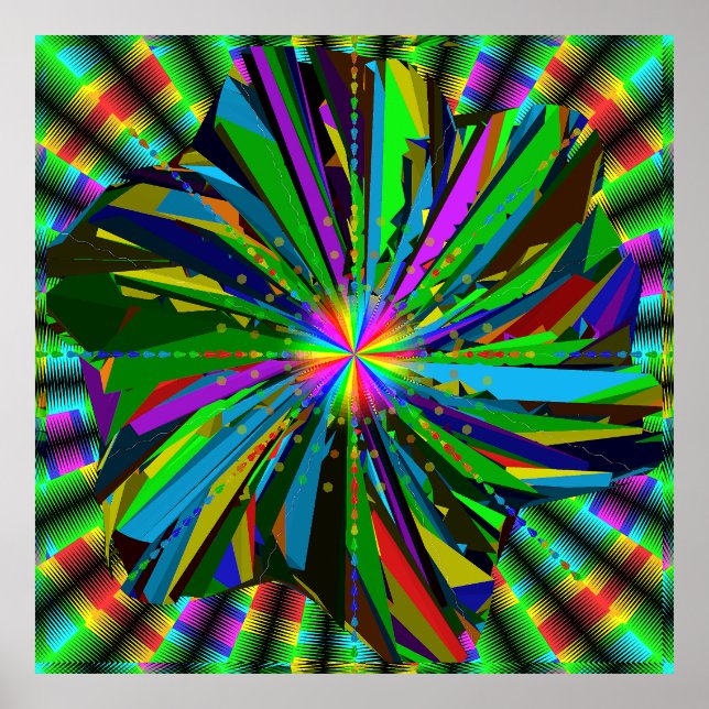 Mandala konst  poster (Framsidan)
