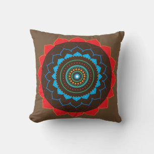 Mandala konstkudde kudde