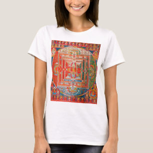 Mandala Kosmisk Diagram för Meditation T Shirt