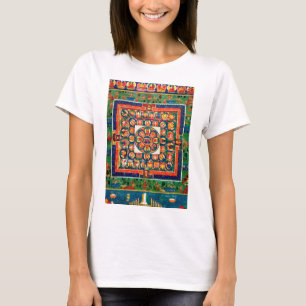 Mandala Kosmisk Diagram för Meditation T Shirt