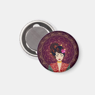 Mandala Kvinna Konst Magnet