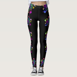 Mandala Leggings Roligt Färg Galaxy Bright Star