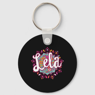 Mandala Lela Women Grandma jul Birthday Moth Nyckelring
