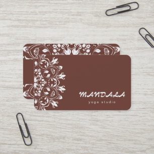 MANDALA LOGO ANPASSAD YOGA INSTRUKTÖR VISITKORT