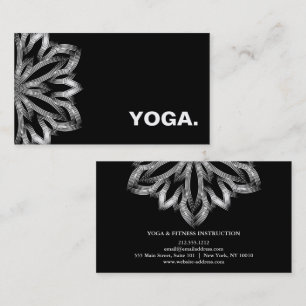 MANDALA LOGOTYP ANPASSAD YOGA INSTRUCTOR VISITKORT