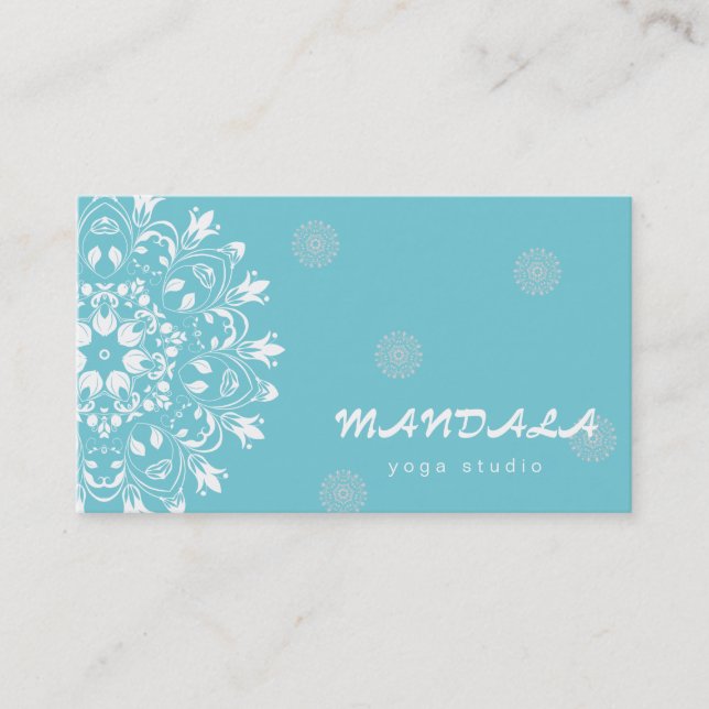 MANDALA LOGOTYP ANPASSAD YOGA INSTRUKTÖR VISITKORT (Framsida)