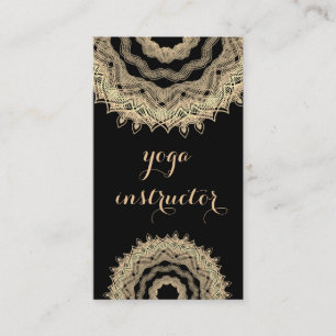 MANDALA-LOGOTYP ANPASSADE YOGA INSTRUKTOR VISITKORT