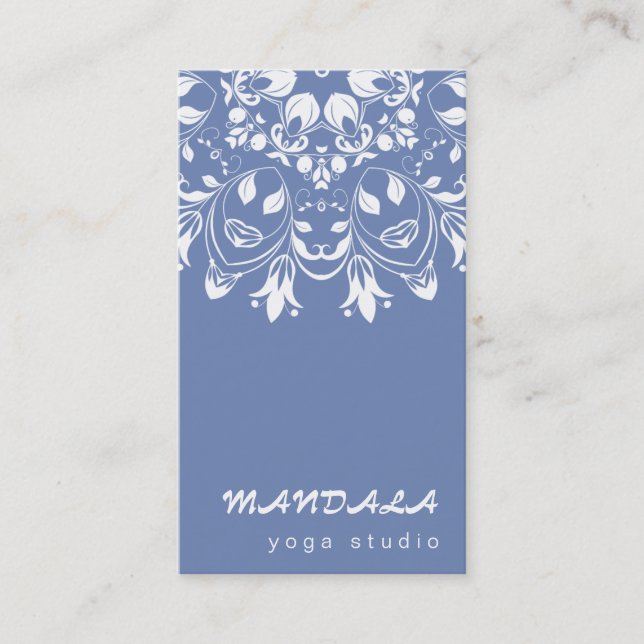 MANDALA-LOGOTYP ANPASSADE YOGA INSTRUKTOR VISITKORT (Framsida)