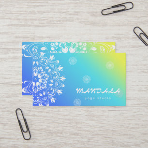 MANDALA-LOGOTYP ANPASSADE YOGA INSTRUKTOR VISITKORT