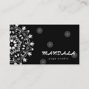 MANDALA-LOGOTYP ANPASSADE YOGA INSTRUKTOR VISITKORT
