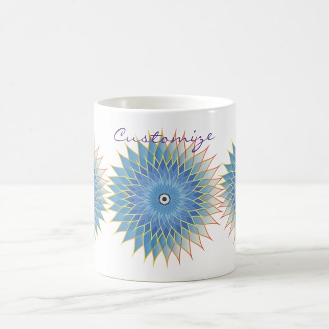 Mandala Lotus Blommar Thunder_Cove Kaffemugg (Center)