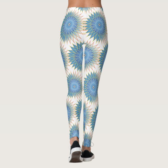 Mandala Lotus Blommar Thunder_Cove Leggings (Baksida)