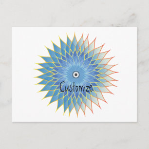 Mandala Lotus Blommar Thunder_Cove Vykort