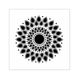Mandala Lotus Flower Stämpel