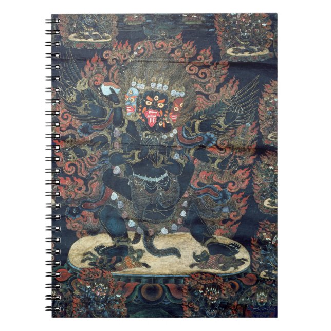 Mandala (målad parchment) anteckningsbok med spiral (Framsidan)