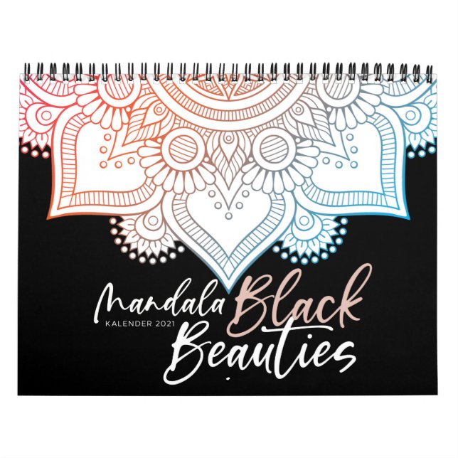 Mandala Malbuch für Erwachsene - Black Beauties Kalender (Omslag)