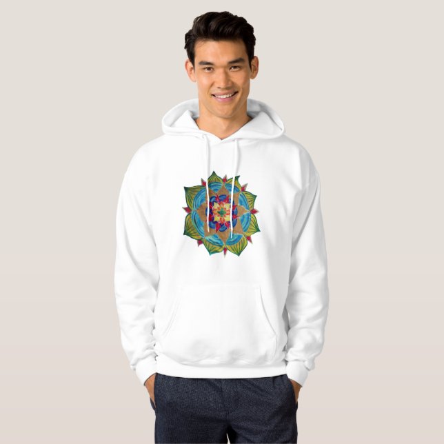 Mandala Manar Basic Hooded Sweatshirt (Hel framsida)
