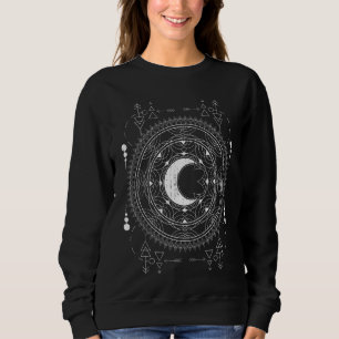 Mandala Måne Wiccan Witch Blackcraft Pagan Occult T Shirt