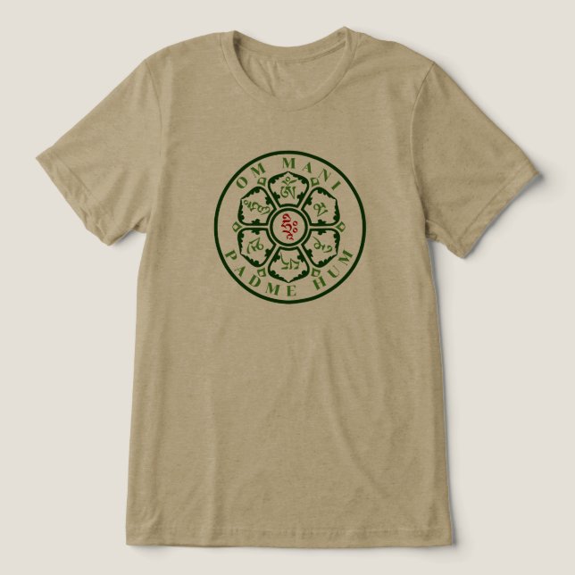 Mandala Mantra T Shirt (Design Framsida)