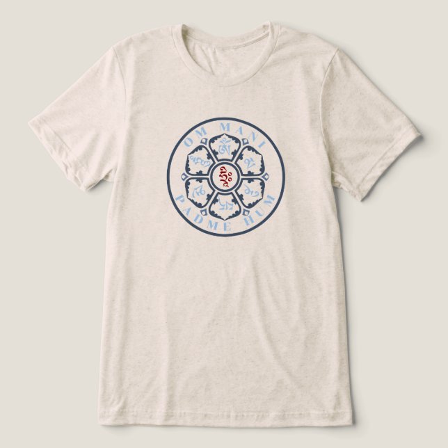 Mandala Mantra T Shirt (Design Framsida)