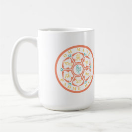 Mandala Mantra Two-Tone Coffee Mugg