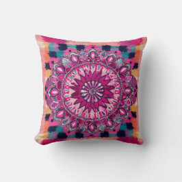 Mandala Matta Pillow: Handskarven Elegance Kudde
