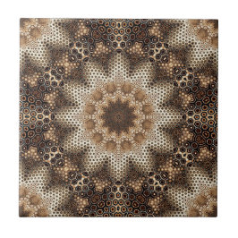 Mandala med hexagonala element kakelplatta